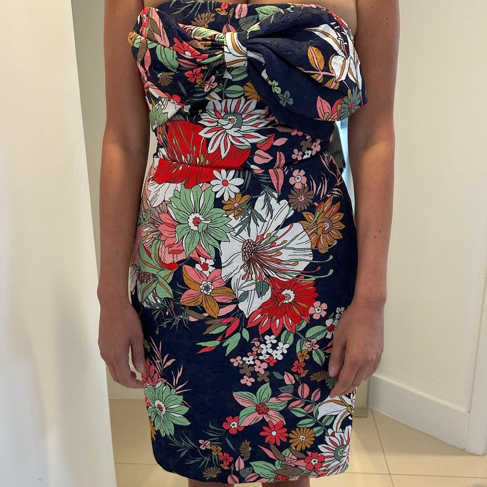 Never worn strapless above the knee dress
